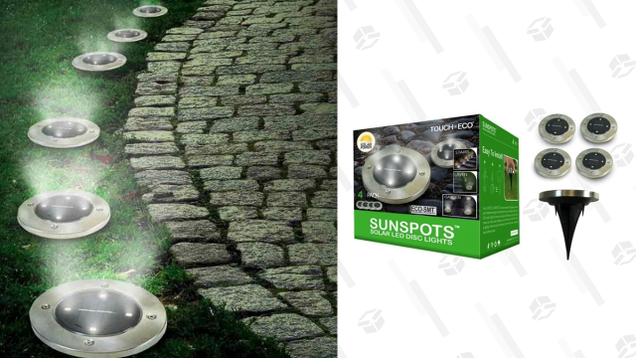Sunspots Outdoor Disk LED Light, Packs of 4, 8, 16 | $18, $32, $56 | Daily Steals